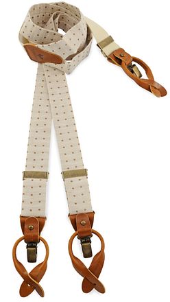 Sir Redman Hängslen Combo Pack Dapper Dot Beige