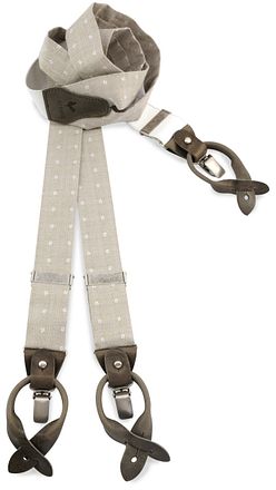 Sir Redman Suspenders Bridal Blossom Taupe