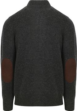 Barbour Zip Cardigan Lambswool Patch Dark Grey MKN0731-CH51 order