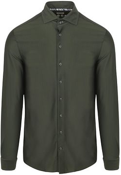 green emerald velvet dress Men's Casual Button Down Shirt in Forest Green Cotton Jersey X-Large
