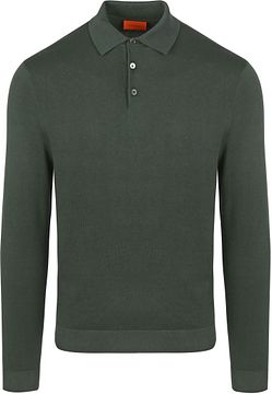 Suitable Compact Cotton Polo Shirt Dark Green Product