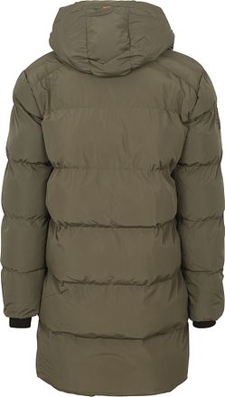 Superdry Lång Puffjacka med Huva Svart