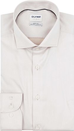 OLYMP Level 5 Skjorta Twill Off White