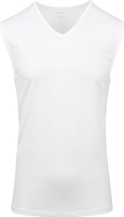 Mey V-hals Dry Cotton Muscle Singlet Hvit