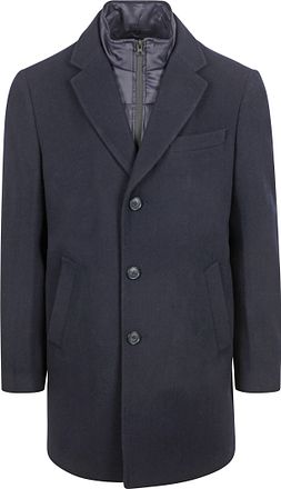 Suitable Coat Wool Twill Navy