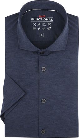 Pure The Functional Kortærmet Skjorte Navy