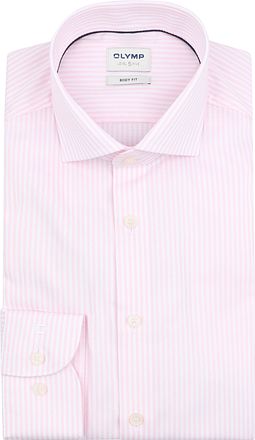OLYMP Overhemd Level 5 Luxury Stripe Roze