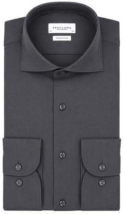 Profuomo Japanese Knitted Skjorte Antracit