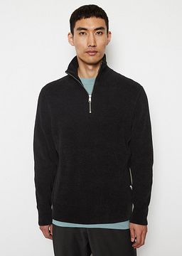 Marc O'Polo Half Zip Pullover Corduroy Schwarz 330506260374-990
