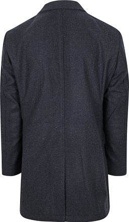 McGregor Coat Wool Herringbone Navy