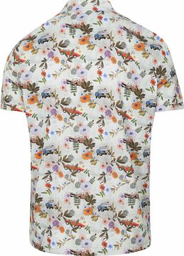 R2 Polo Japanese Knitted Flower Print comma