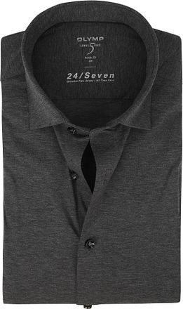 OLYMP Lvl 5 Skjorta 24/Seven Antracit