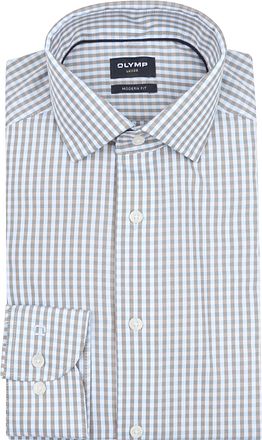 OLYMP Luxor Shirt Beige Check