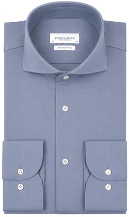 Profuomo Japanese Knitted Hemd Indigo
