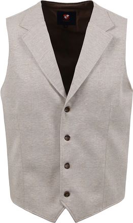 Suitable Gilet Checks Sand