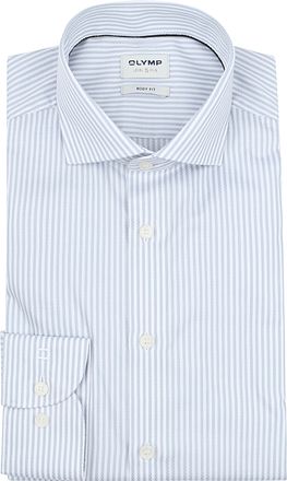 OLYMP Shirt Level 5 Luxury Stripe Light Blue