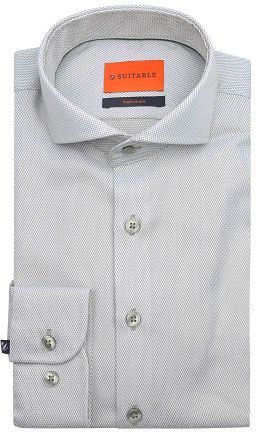 Suitable Shirt Jacquard Luxe Green