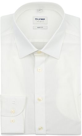 OLYMP Level Five Body Fit Hemd Off White