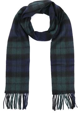 Barbour Scarf Blackwatch Lambswool Dark Green Product
