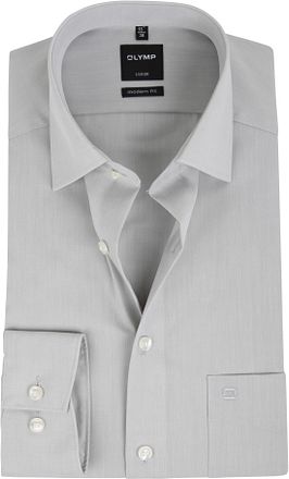 OLYMP Luxor Hemd Modern Fit Grau