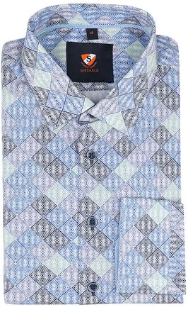 Suitable Twill Skjorte Tern Blå