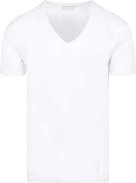 Garage Stretch Basic White Deep V-Neck Product