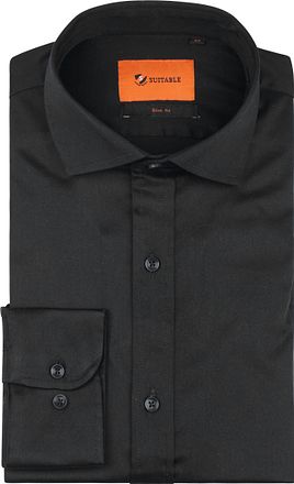 Suitable Satin Shirt Black
