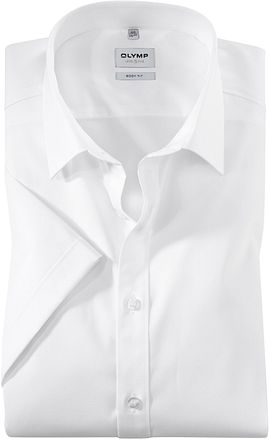 OLYMP Chemise Level 5 Manches Courtes Blanc