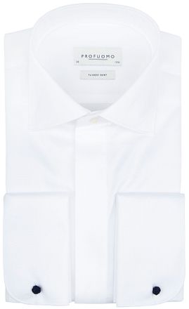 Profuomo Tuxedo Shirt White