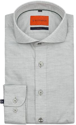 Suitable Melange Shirt Light Green