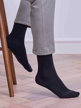 medieval dress clothing Love Sock Company Men's Golfer Gift Socks, 3-Pack - Black main image 1