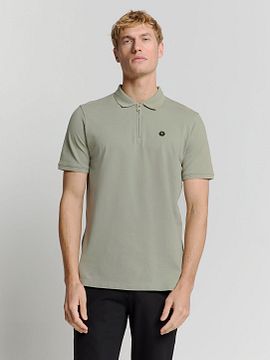 No Excess Half Zip Polo Shirt Piqué Green 28380422-049 order