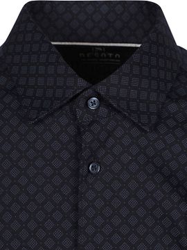 Desoto Short Sleeve Shirt Cubes Navy Product / Detail