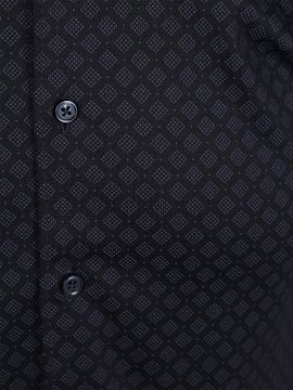 Desoto Short Sleeve Shirt Cubes Navy Product / Detail