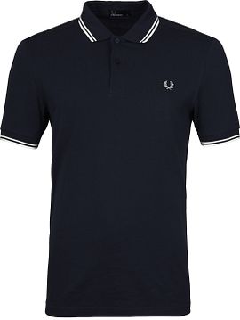 Fred Perry Polo Shirt Navy White M3600-238 Navy