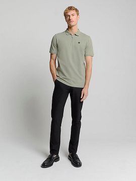No Excess Half Zip Polo Shirt Piqué Green 28380422-049 order