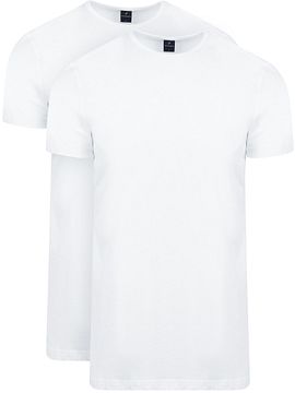 Suitable Ota T-Shirt Round Neck White 2-Pack 100-2 O-White Ota