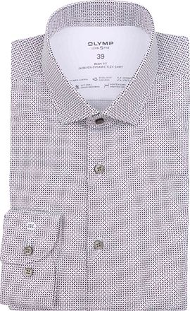 OLYMP Shirt Level 5 24/Seven Print Blue