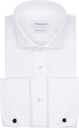 Profuomo Shirt Cutaway Dubbel Manchet Off White