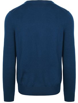 Suitable Merino Pullover V-Hals Indigo Blauw MRI-V-23 kl 221871