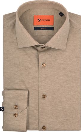 Suitable Shirt Pique Beige