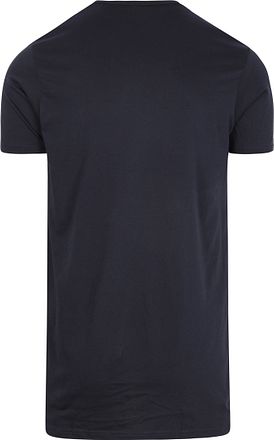 Slater 2-pack T-shirt Basic Extra Lång V-hals Marinblå