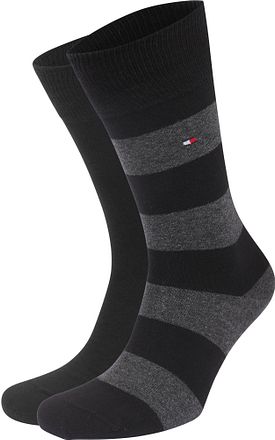 Tommy Hilfiger 2-pack Strumpor Svart