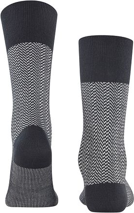 Falke Airport Herringstripe Sok Sort