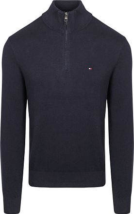 Tommy Hilfiger Halvzip Tröja Navy