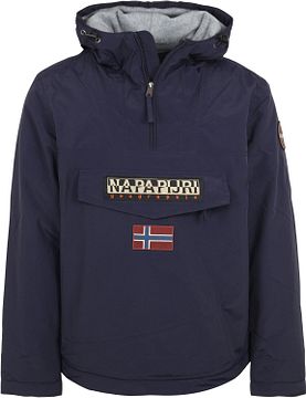 NAPAPIJRI ネイビー ナイロンジャケット Napapijri jacket A-Moesa men's navy blue color NP0A4I1R1761 at PRM US