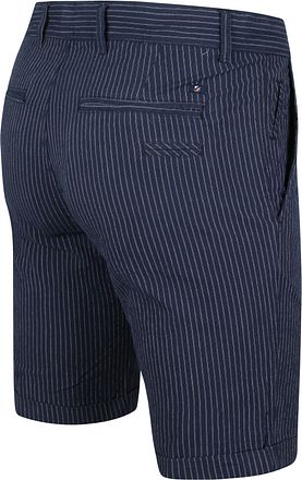 Suitable Aswin Short Dark Blue Striped