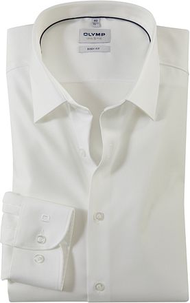 OLYMP Chemise Level 5 Coupe Slim Blanc Cassé