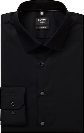 OLYMP Nr. 6 Super Slim Fit Skjorta Svart