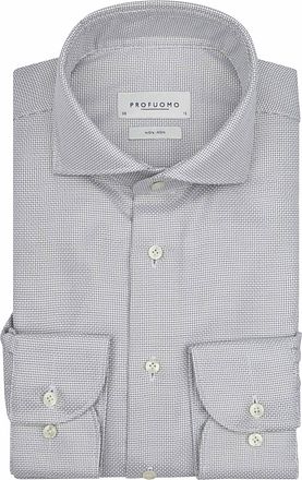 Profuomo Chemise Dobby Vert Clair